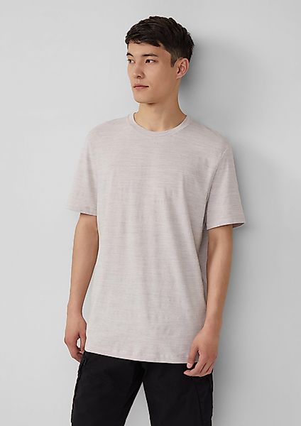 s.Oliver Kurzarmshirt Meliertes T-Shirt aus Baumwollmix günstig online kaufen