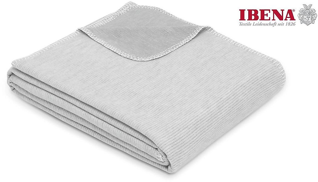 Wohndecke Wohndecke Lausanne, IBENA, in schlichtem Melange-Look günstig online kaufen