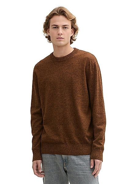 TOM TAILOR Denim Strickpullover in melierter Optik günstig online kaufen