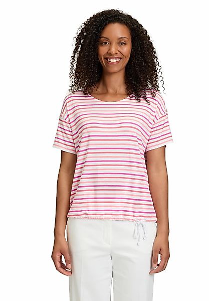 Betty Barclay Kurzarmshirt "Betty Barclay Ringelshirt mit Tunnelzug", (1 tl günstig online kaufen