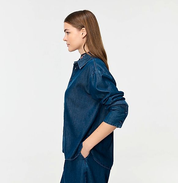 MAC Hemdbluse mit Hemdkragen günstig online kaufen