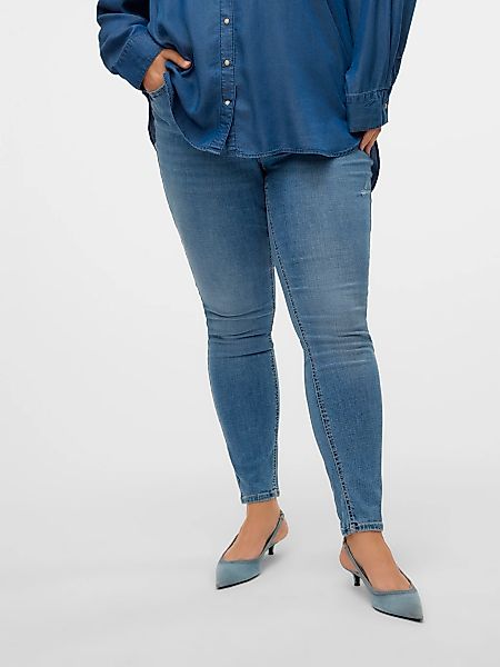 Vero Moda Curve Skinny-fit-Jeans "VMCFLASH MR SKINNY JEANS LI347 GA CUR" günstig online kaufen