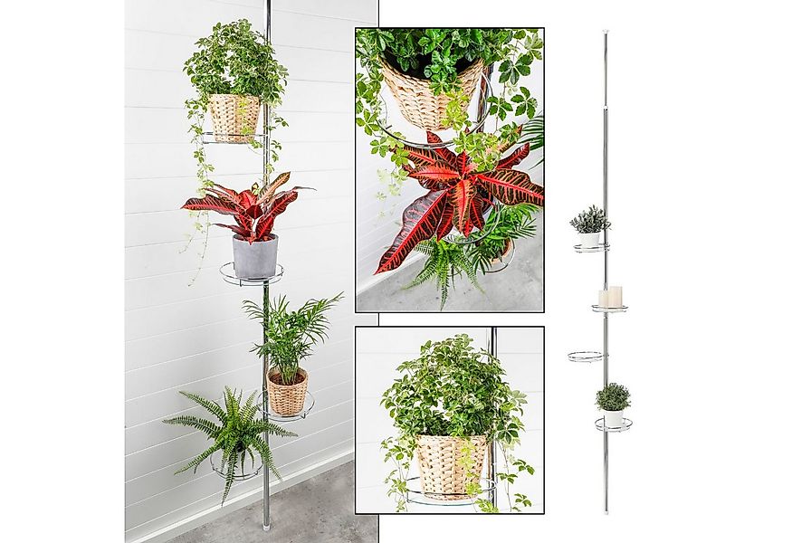 Gravidus Standregal Teleskop Blumenregal Metall Balkon günstig online kaufen