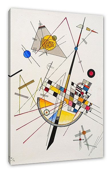 Pixxprint Leinwandbild Wassily Kandinsky - Delikate Spannung, Wassily Kandi günstig online kaufen