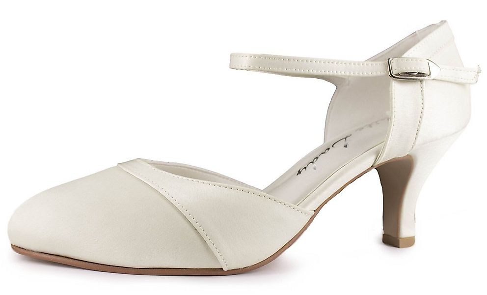 White Lady 701 elfenbein - Satin Brautschuhe Slingpumps günstig online kaufen