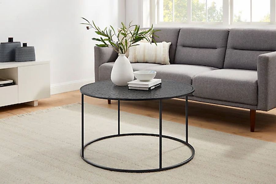 SalesFever Couchtisch, (1 St.), Glasplatte mit Strukturoptik günstig online kaufen