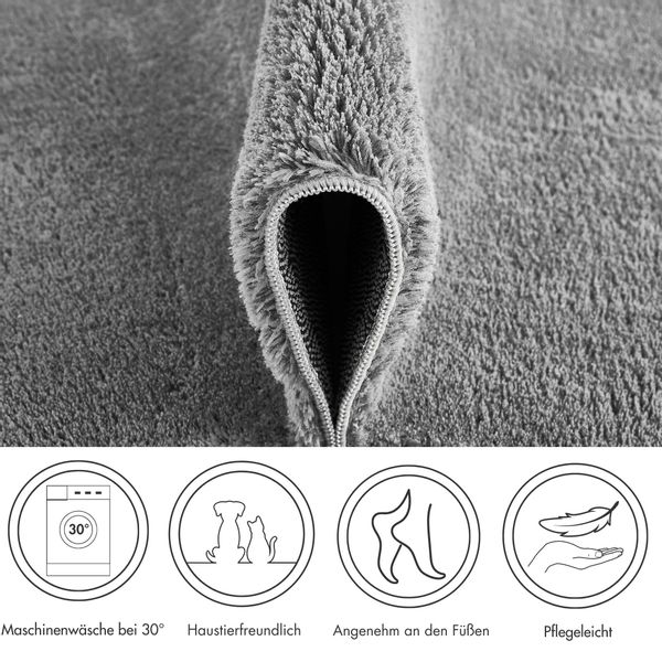 Andiamo Badematte "Arezzo" Höhe 16 mm rutschhemmend beschichtet fußbodenhei günstig online kaufen