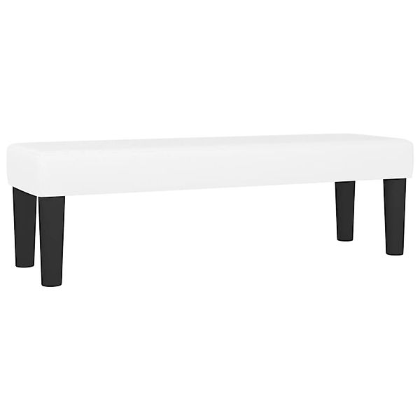 vidaXL Sitzbank Weiß 100x30x30 cm Kunstleder 346661 günstig online kaufen