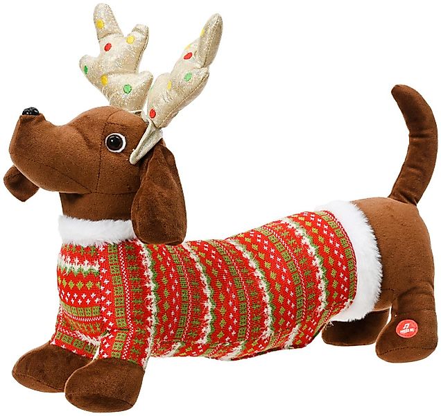 Kaemingk Dekofigur Decoris Dekofigur Hund beweglich braun günstig online kaufen