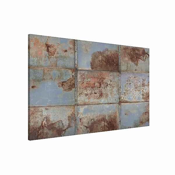 Magnettafel - Querformat 3:2 Shabby Industrial Metalloptik günstig online kaufen