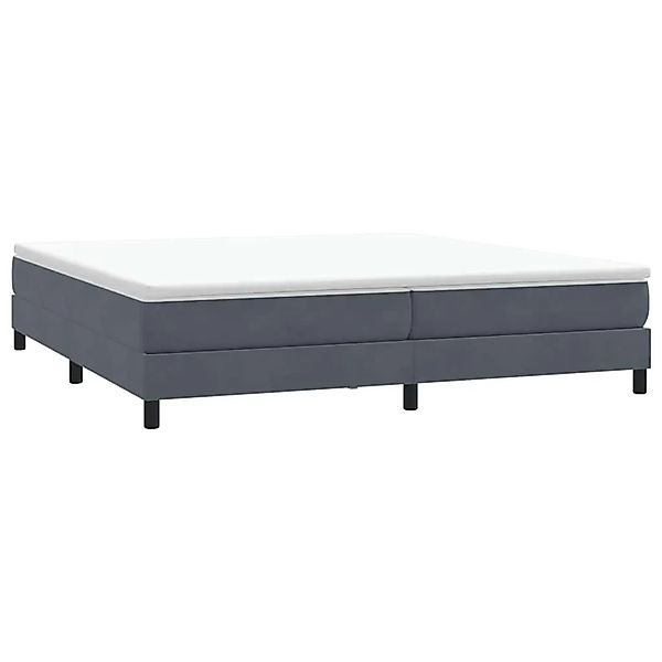 vidaXL Boxspringbett ohne Matratze Dunkelgrau 200x210 cm Samt 3315844 günstig online kaufen