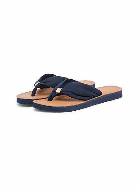 Tommy Hilfiger Zehentrenner "TH LTR FOOTBED SUMMER SANDAL" Sommerschuh, Str günstig online kaufen