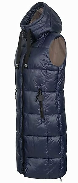 SUBLEVEL Steppweste Damen mit Kapuze Waistcoat lange Winter Weste Bodywarme günstig online kaufen