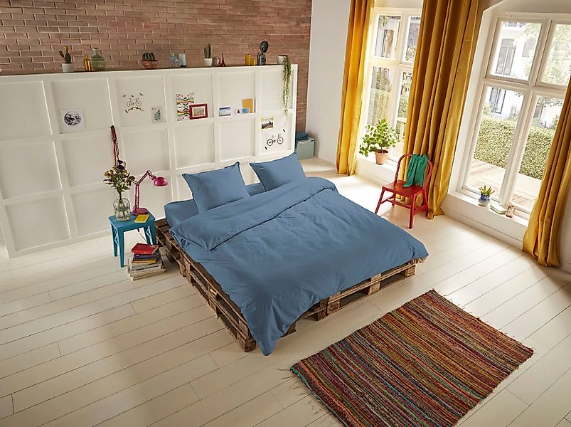 hip Bettwäsche "Hip Uni" 2 Stk. tlg. 100% Baumwolle, Mako-Satin, 135x200, U günstig online kaufen