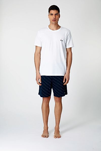 Fila Shorty "MAN JERSEY PYJAMAS", 2 Stk. Hose gepunktet mit Gummizug, Shirt günstig online kaufen