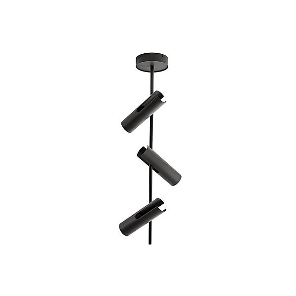 Deckenspot Leda 3, olivgrün, 3-flammig, Stahl, Höhe 76 cm günstig online kaufen