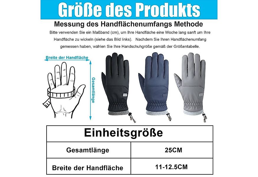 BTTO Fleecehandschuhe Handschuhe Herren Frauen Skihandschuhe Wasserdichte f günstig online kaufen
