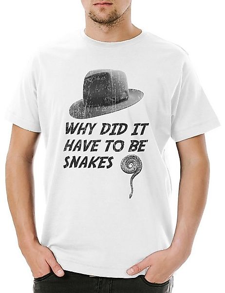 Urban Backwoods Print-Shirt Urban Backwoods Why Snakes Herren T-Shirt Weiß günstig online kaufen