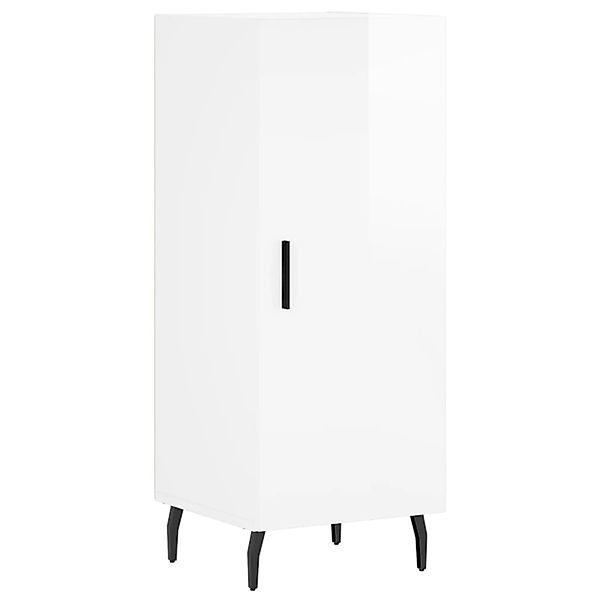 vidaXL Sideboard Hochglanz-Weiß 34,5x34x90 cm Holzwerkstoff 828558 günstig online kaufen