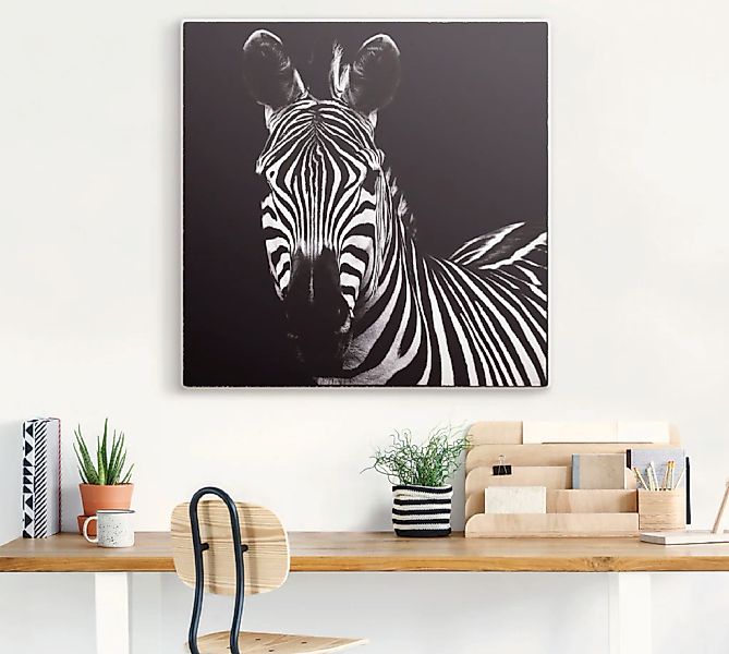 Artland Wandbild »Zebra II«, Wildtiere, (1 St.), als Leinwandbild, Wandaufk günstig online kaufen