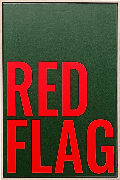 Kare Design Bild mit Rahmen "Gerahmtes Bild Red Flag 40x60cm" günstig online kaufen