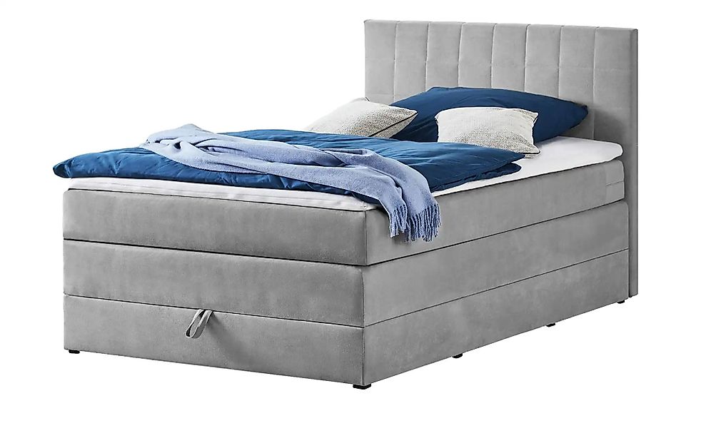 Boxspringbett mit Bettkasten Prince ¦ grau ¦ Maße (cm): B: 121 H: 107 Bette günstig online kaufen