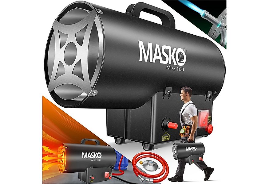 MASKO Heizgerät, 10000 W, Gasheizgebläse Gasheizer Heizkanone Gasheizstrahl günstig online kaufen