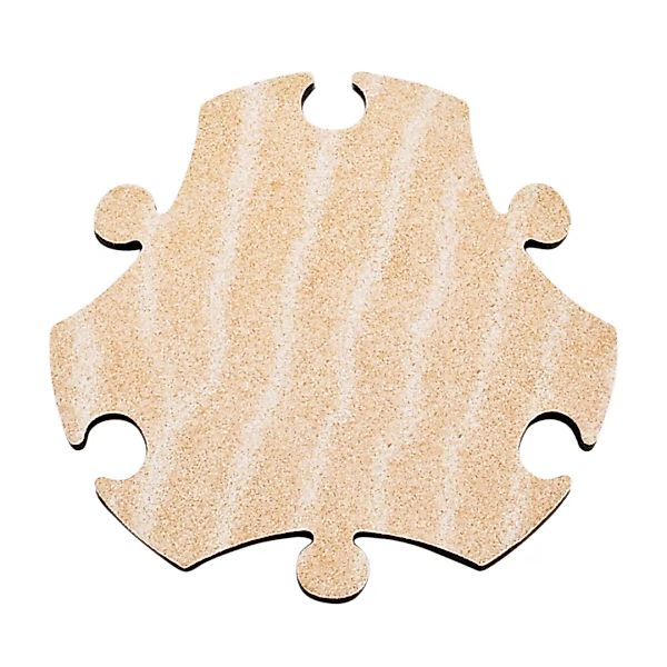 Magis - Puzzle Carpet Teppich Set - Sand/Polyethylen/H 2cm / Ø 36cm/7 Stück günstig online kaufen