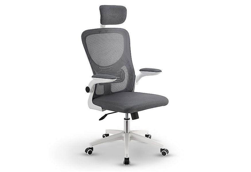 Juskys Bürostuhl Baltimore, Ergonomisch, höhenverstellbar, Rollen, Armlehne günstig online kaufen