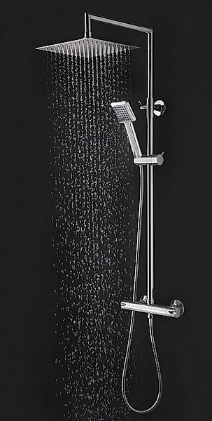 welltime Stangenbrause-Set Raindrop, Höhe 83 cm, 1 Strahlart(en), Überkopfb günstig online kaufen