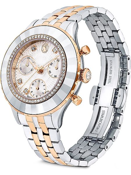 Swarovski Chronograph Swarovski Damen-Uhren Analog Quarz günstig online kaufen