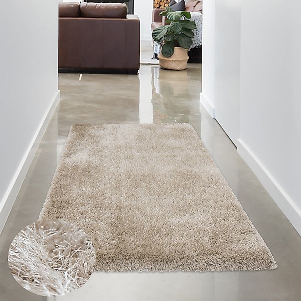 Carpetia Teppich Designer Hochflor-Teppich, pflegeleicht& weich, günstig online kaufen