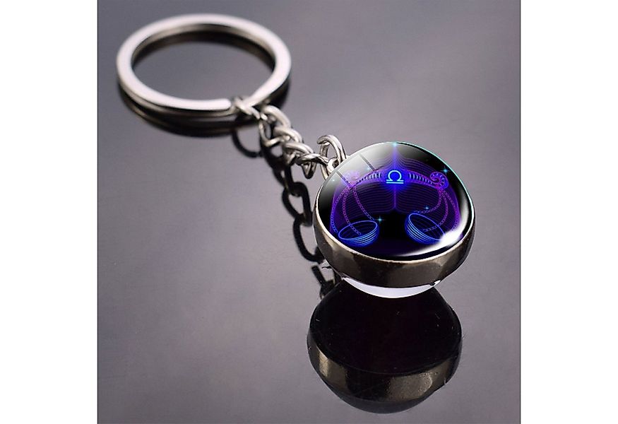 Stelby Schlüsselanhänger Waage Sternzeichen Schlüsselanhänger 3D mit Gesche günstig online kaufen