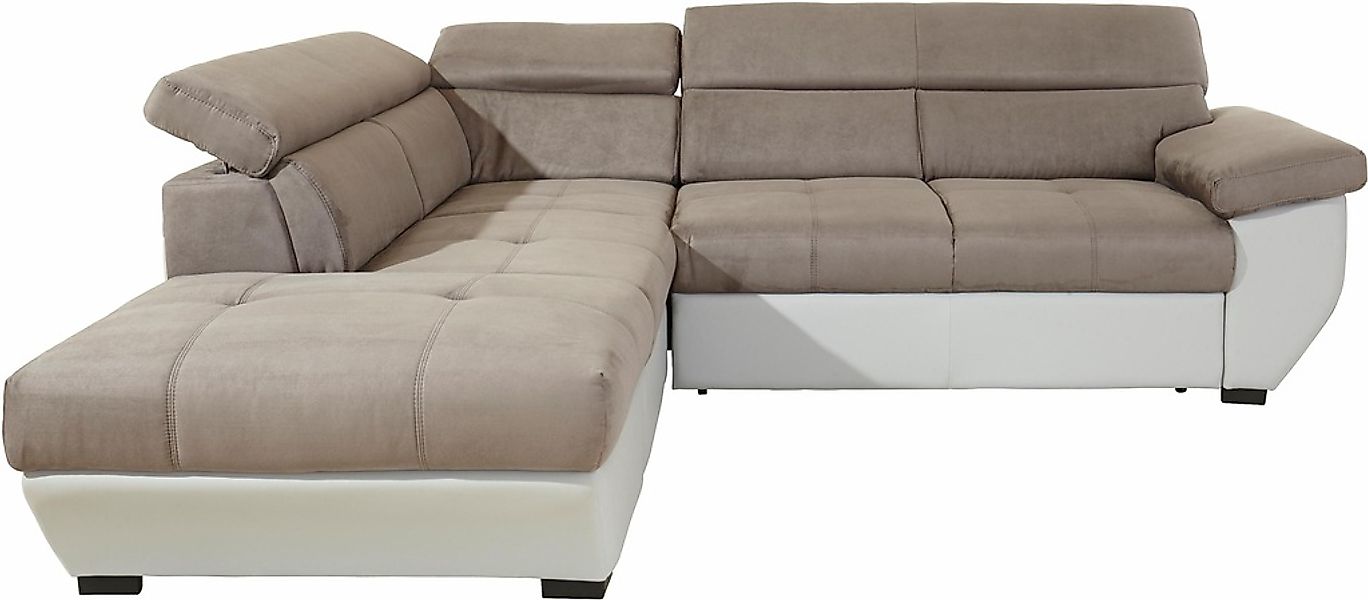 COTTA Ecksofa "Speedway L-Form" mit Kopfteilverstellung, wahlweise mit Bett günstig online kaufen