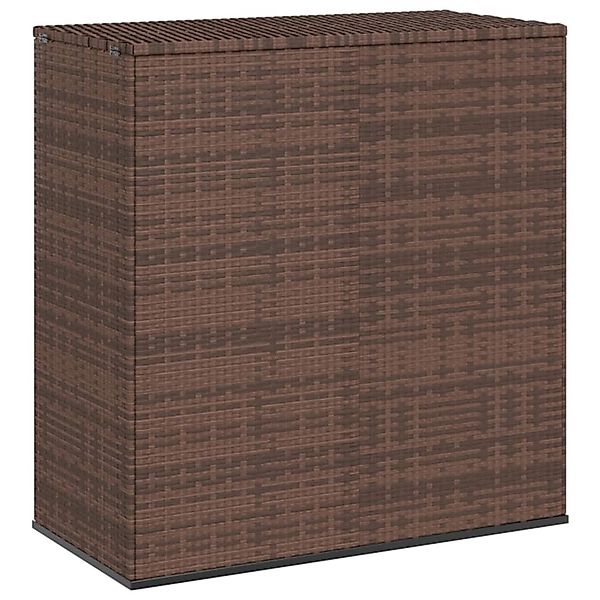VidaXL Garten-Kissenbox PE Rattan 100x49x103,5 cm Braun günstig online kaufen