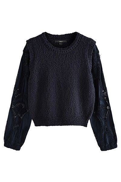 Next Pullunder Bestickter Pullunder aus 100 günstig online kaufen