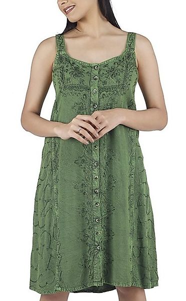 Guru-Shop Midikleid Besticktes indisches Kleid, Boho Minikleid -.. alternat günstig online kaufen