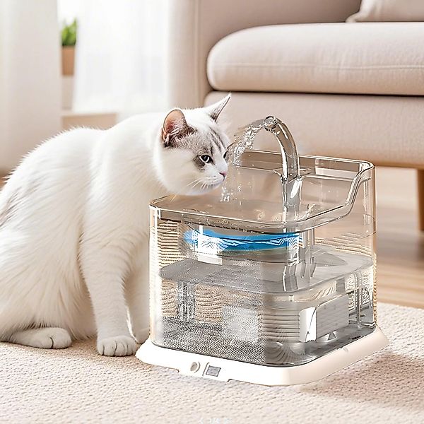YINDN Trinkbrunnen 3 L LED Trinkautomat, günstig online kaufen