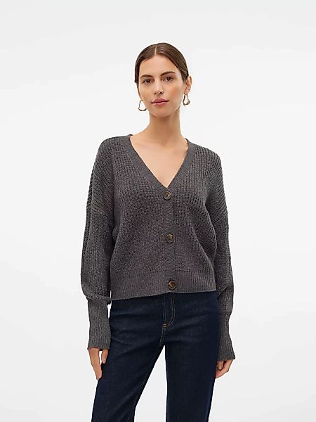 Vero Moda Strickjacke "VMLEA LS V-NECK CUFF CARDIGAN NOOS", mit Knopfleiste günstig online kaufen