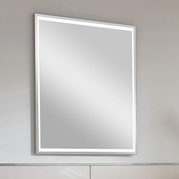 Fackelmann LED-Spiegelelement B.Paris 70,5 cm x 90,5 cm x 2,2 cm Silberfarb günstig online kaufen