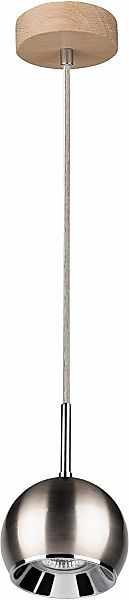 SPOT Light Pendelleuchte »BALL WOOD«, 1 flammig, Leuchtmittel GU10   LED we günstig online kaufen