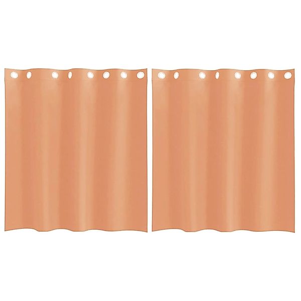 vidaXL Voile Vorhänge mit Ösen 2 Stk Terrakotta 4102137 günstig online kaufen