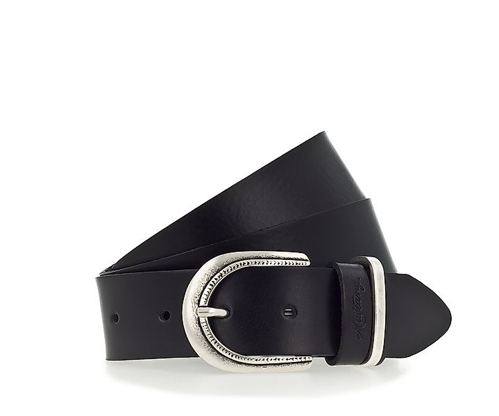 MUSTANG Ledergürtel Mit dunklen Airbrushkanten und einer ovalen Dornschließ günstig online kaufen