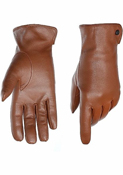 PEARLWOOD Lederhandschuhe "PAM" 1 Paar, weiches Fleece-Innenfutter, Tempera günstig online kaufen