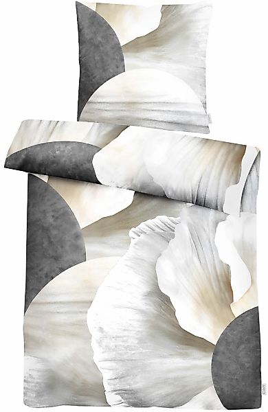 APELT Bettwäsche "Silence GOTS" 2 Stk. stimmungsvolle Farbsilhouetten günstig online kaufen