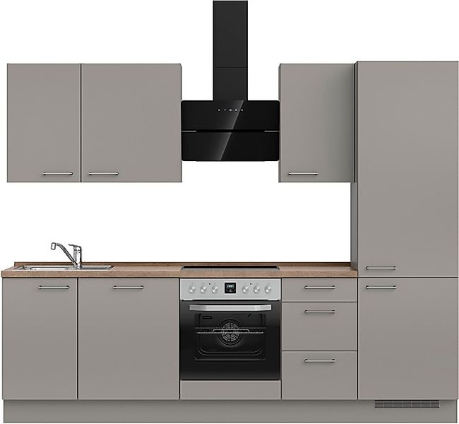 nobilia® Küchenzeile »"Laser II", Ausrichtung wählbar, Breite 270 cm« vormo günstig online kaufen