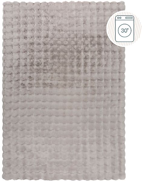FLAIR RUGS Hochflor-Teppich »Waffle Faux Fur«, rechteckig, 35 mm Höhe, Waff günstig online kaufen
