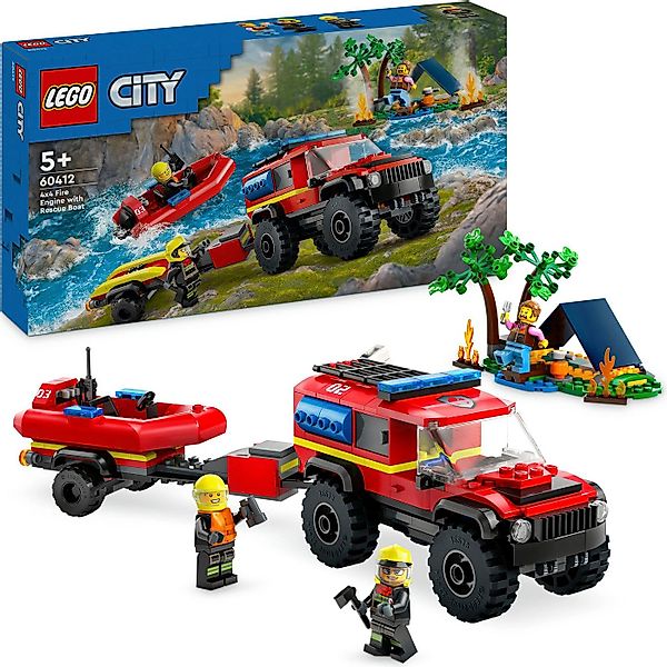 LEGO® Feuerwehrgeländewagen mit Rettungsboot (60412), LEGO City Konstruktio günstig online kaufen