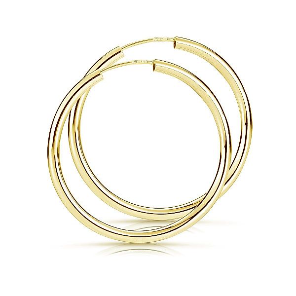 Materia Paar Creolen Damen Gold klassisch günstig online kaufen