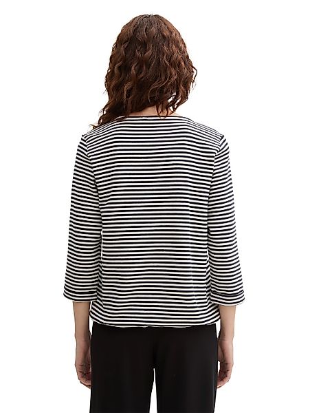 TOM TAILOR Langarmshirt, mit Knöpfen an der Schulter günstig online kaufen